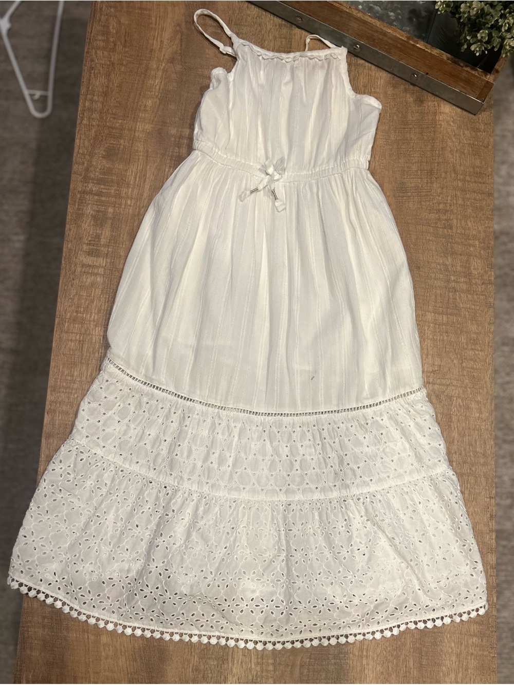 Cat & Jack Girls' White maxi Sundress - Charming Summer Dres